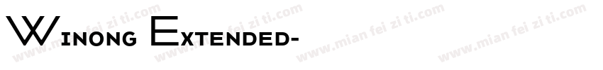 Winong Extended字体转换